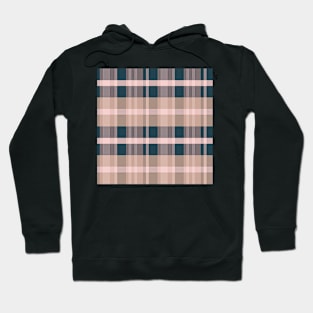 Cottagecore Aesthetic Iagan 1 Hand Drawn Textured Plaid Pattern Hoodie